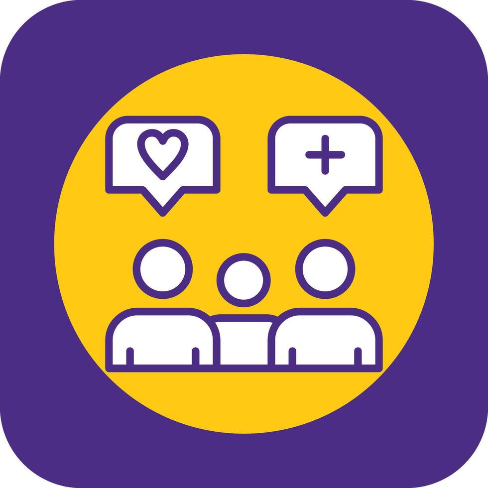 Brand Engagement Filled Curve Icon vector