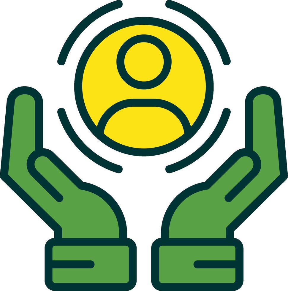 Customer Retention Filled Two Color Icon vector