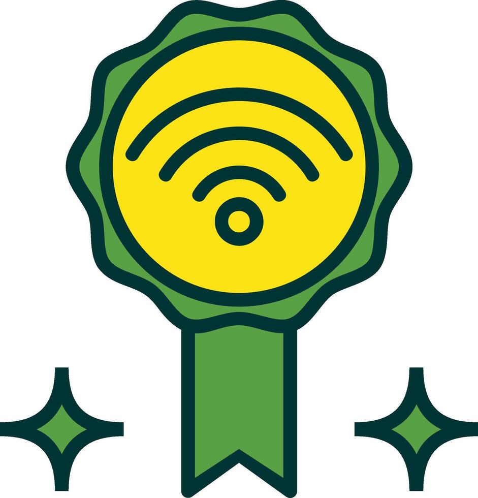 Good Internet Filled Two Color Icon vector