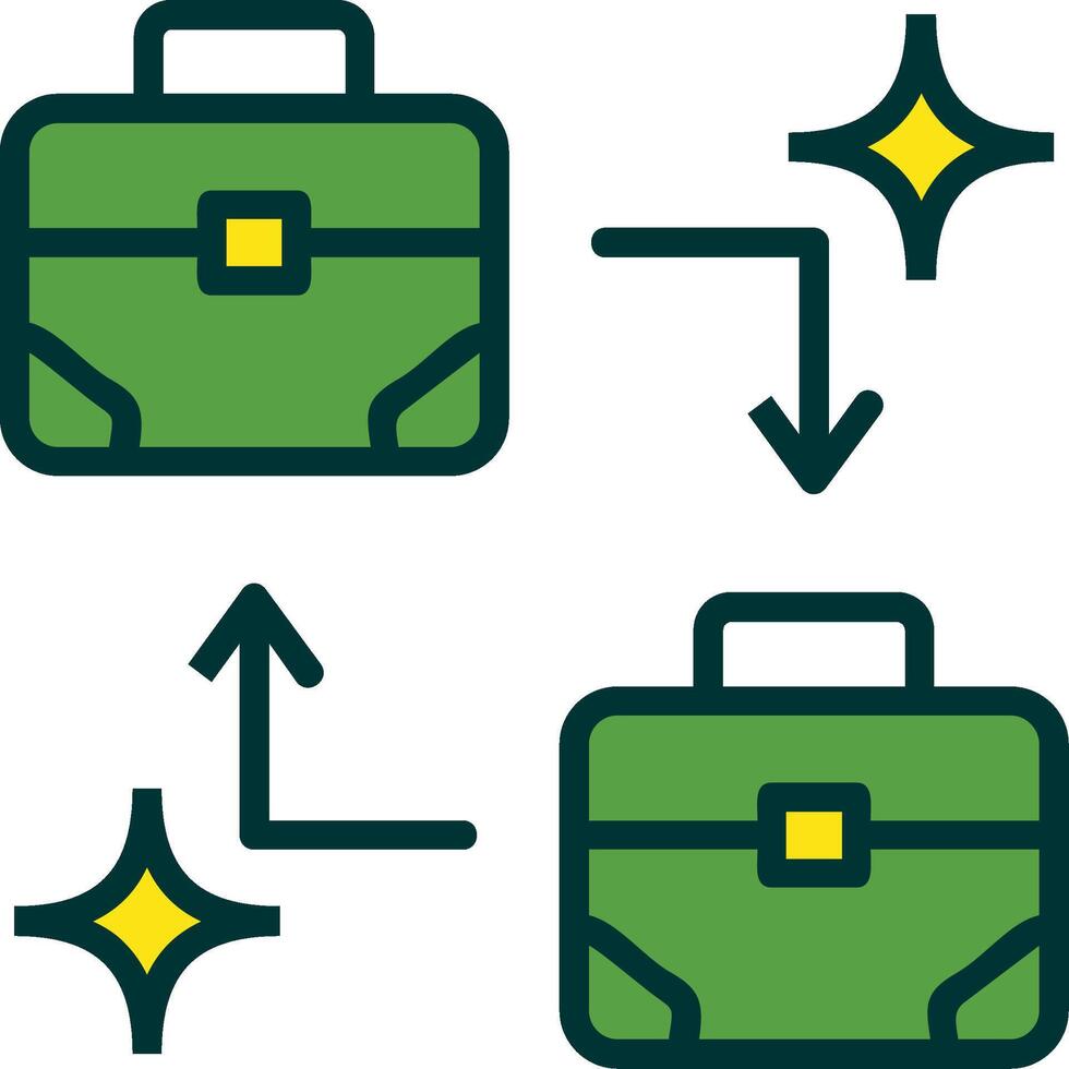 B2B Filled Two Color Icon vector