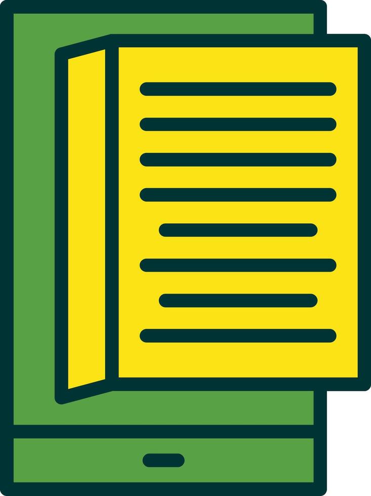 Ebook Filled Two Color Icon vector