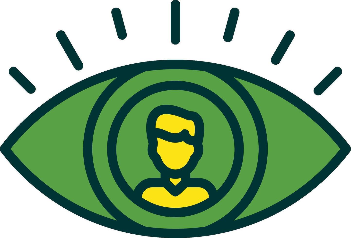 Impressions Filled Two Color Icon vector