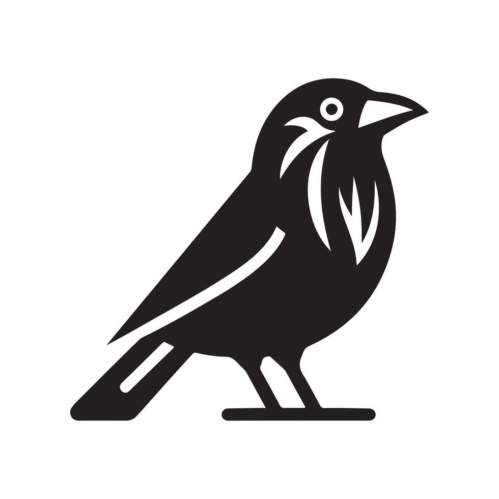 Stylish Jackdaw Silhouette Vectors Ideal for Creative Design Projects