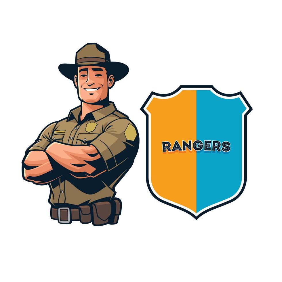 Ranger Mascot Design vector