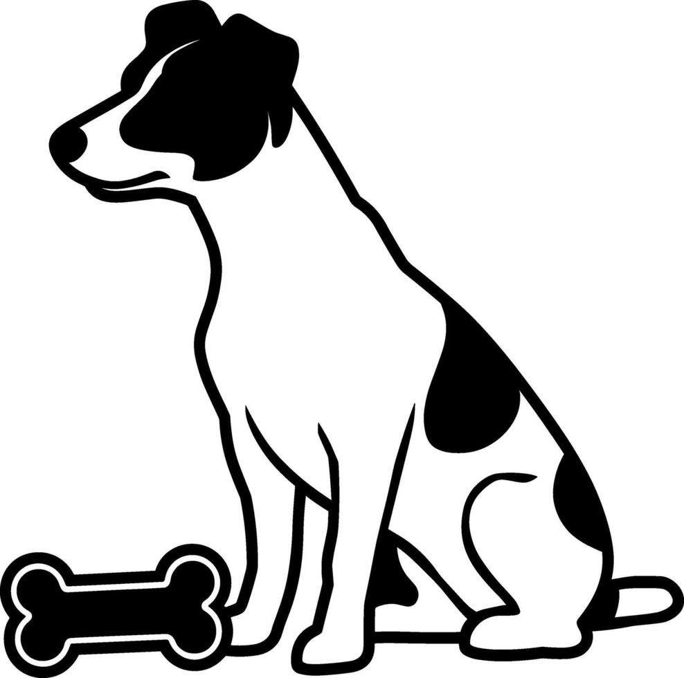 Jack russell terrier dog clipart vector