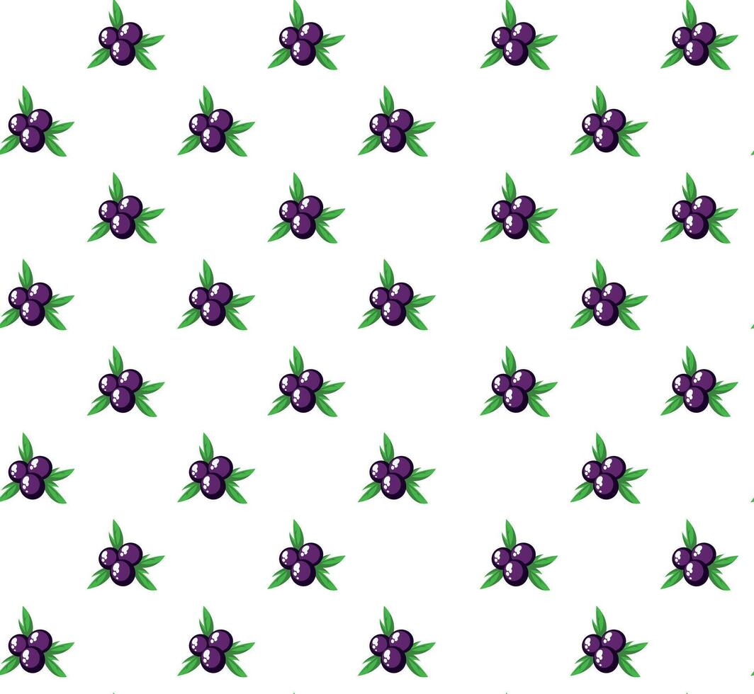 Edited illustration of repeated master with Acai fruit. vector