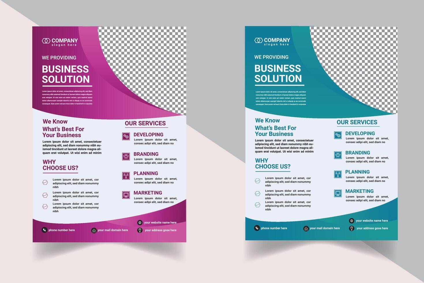 Creative corporate business flyer, business brochure, business poster layout templet in A4 vector