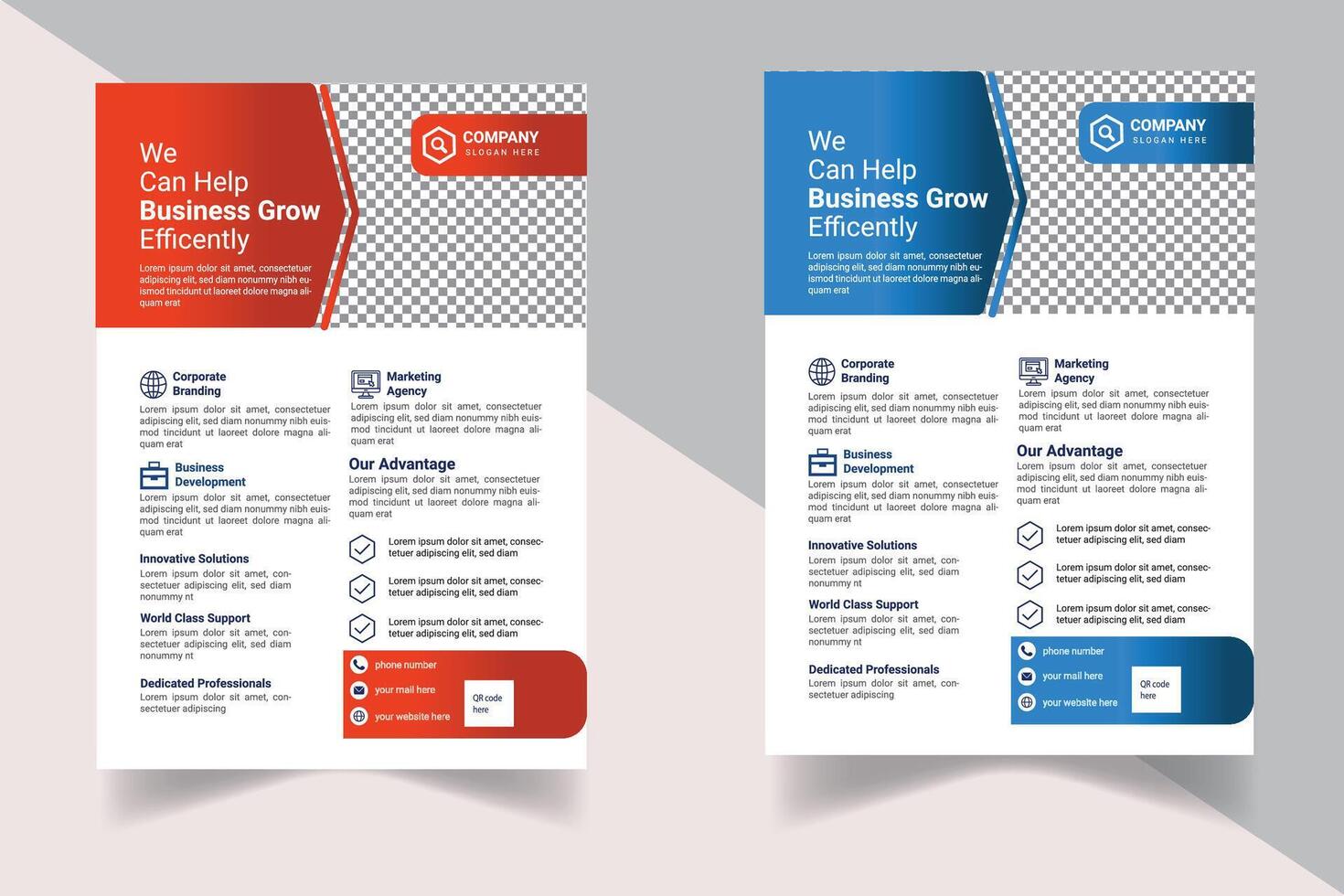 Colorful Corporate Modern Business Flyer Template and Poster Template. Colorful cover business brochure design. vector