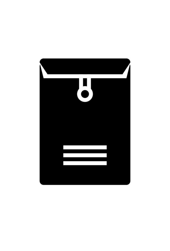 icon envelope map for workers. vacancy symbol vector