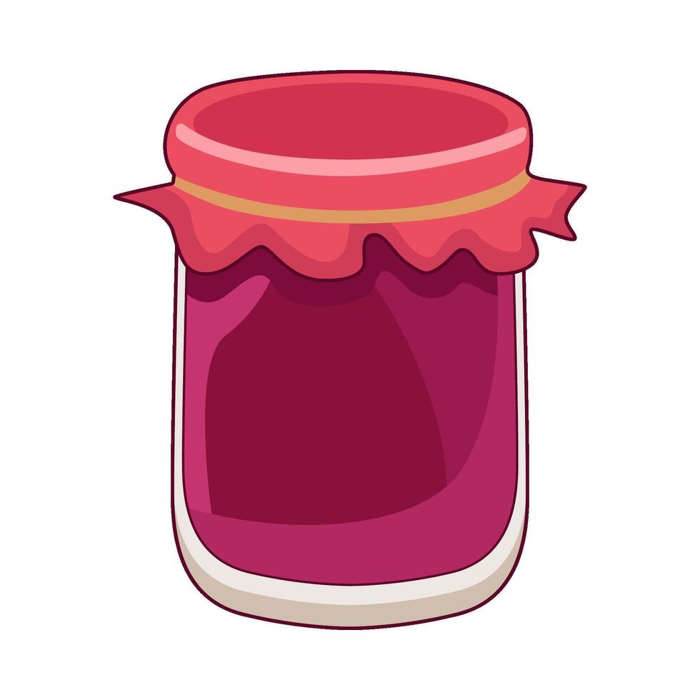 illustration of jam jar vector