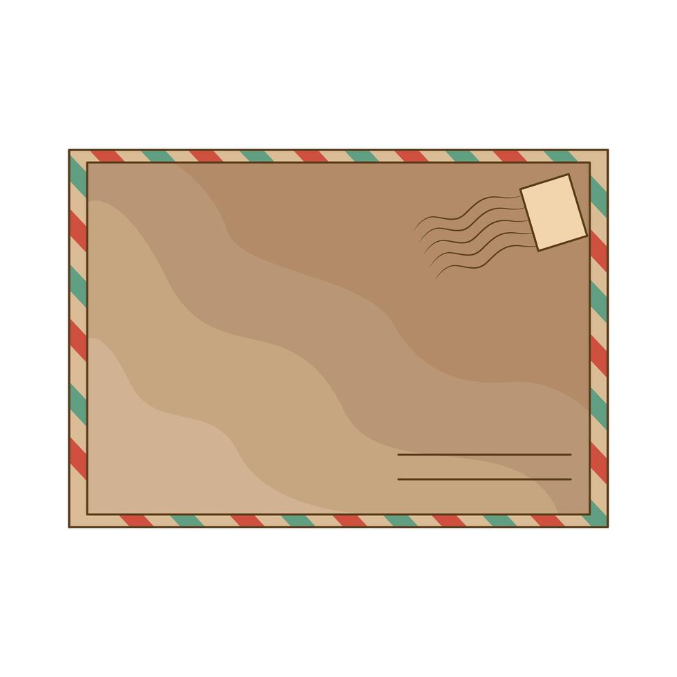 illustration of vintage envelope vector