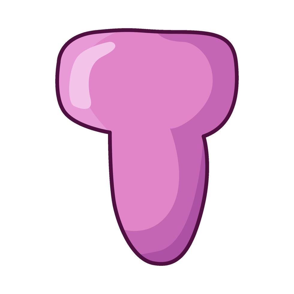 illustration of Letter T vector