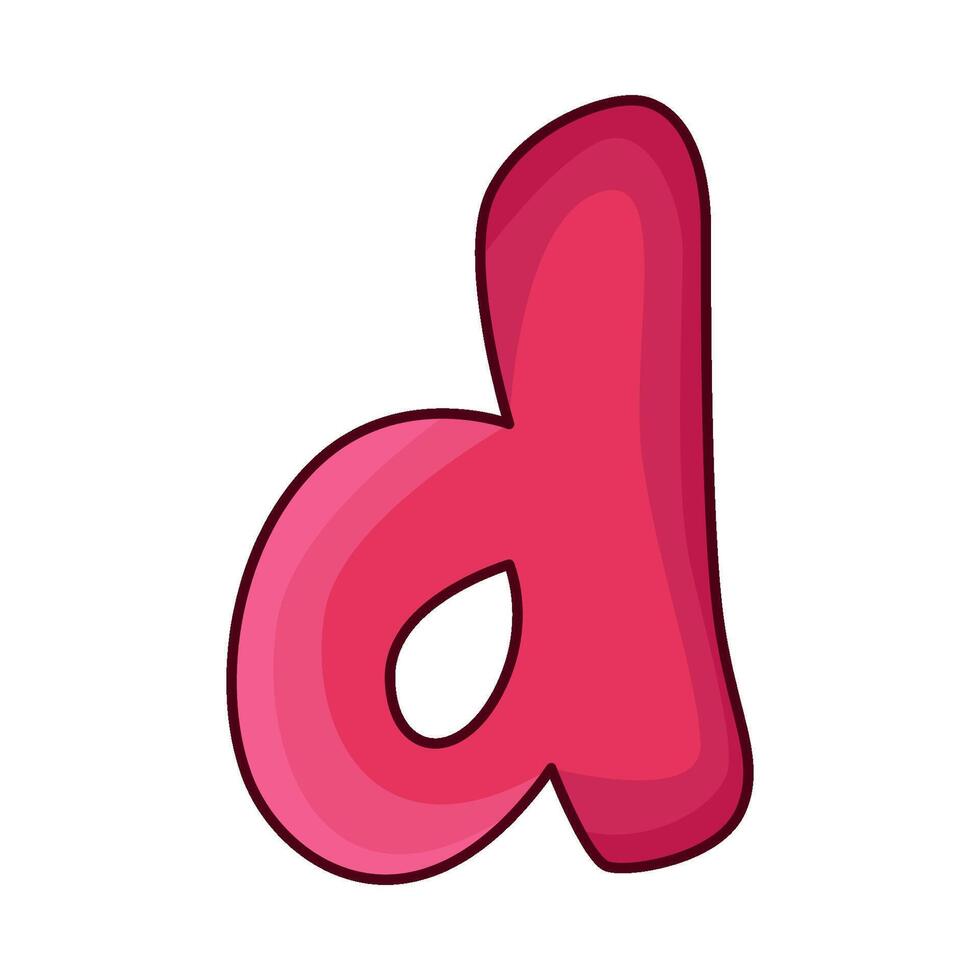 illustration of Letter d vector
