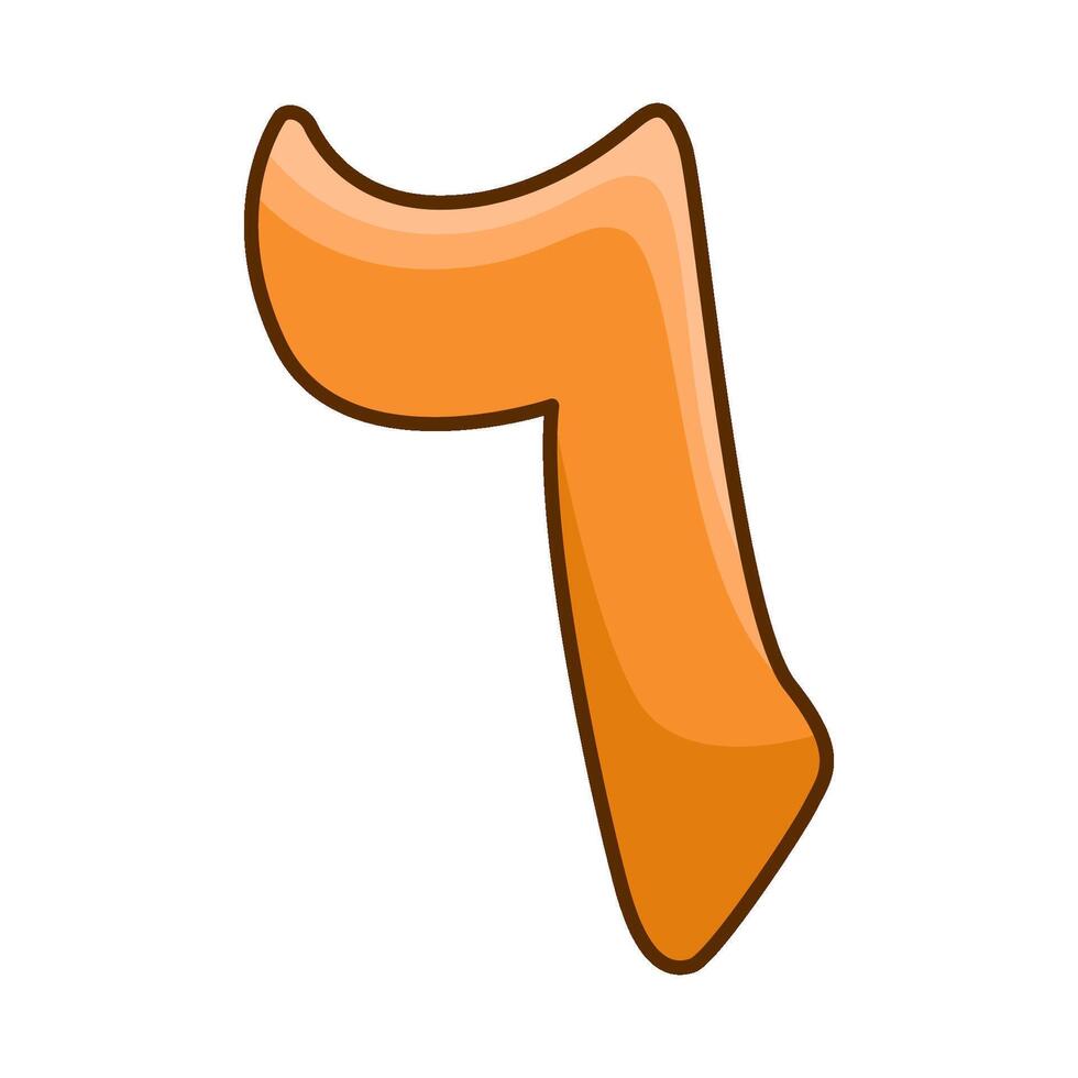 illustration of arabic number 6 vector