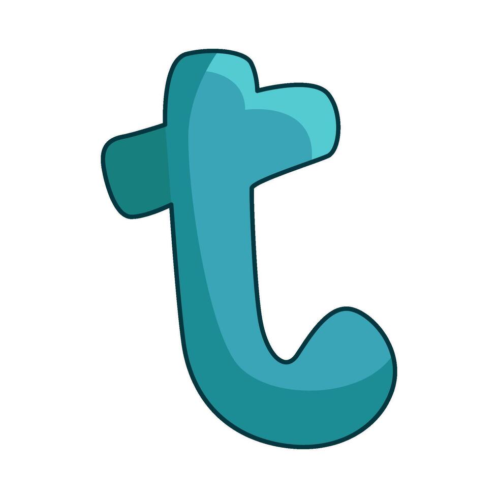 illustration of Letter t vector