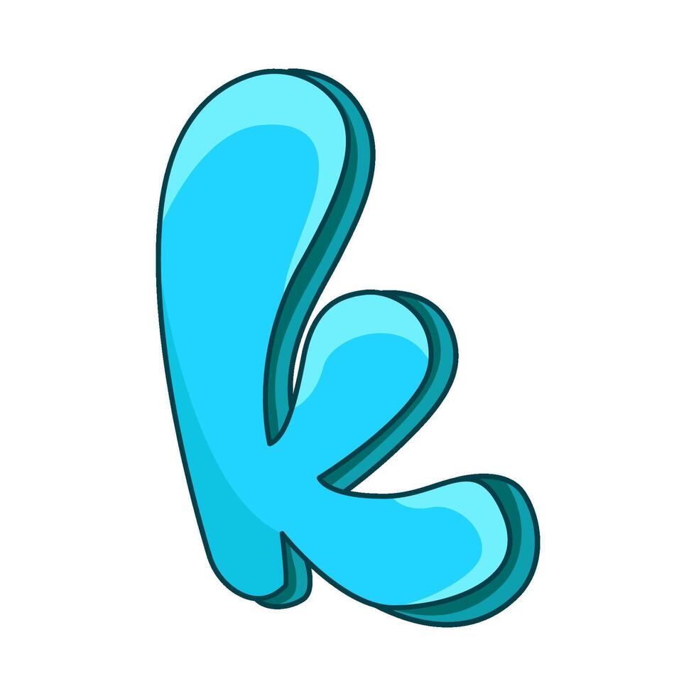 illustration of Letter k vector