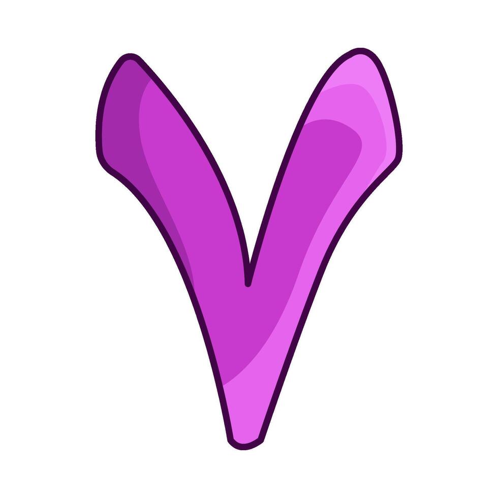 illustration of arabic number 7 vector