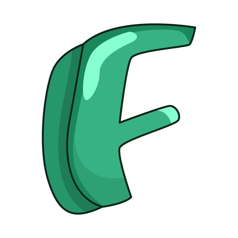 illustration of Letter F vector