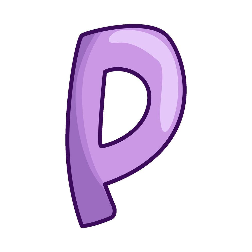 illustration of Letter P vector
