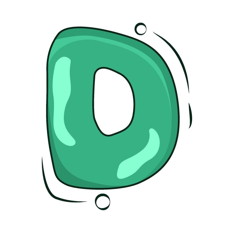 illustration of Letter D vector