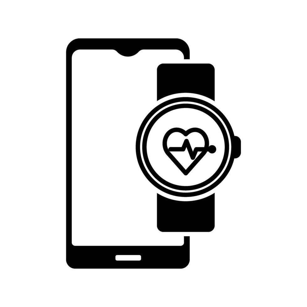 Smartphone with smartwatch synchronization vector