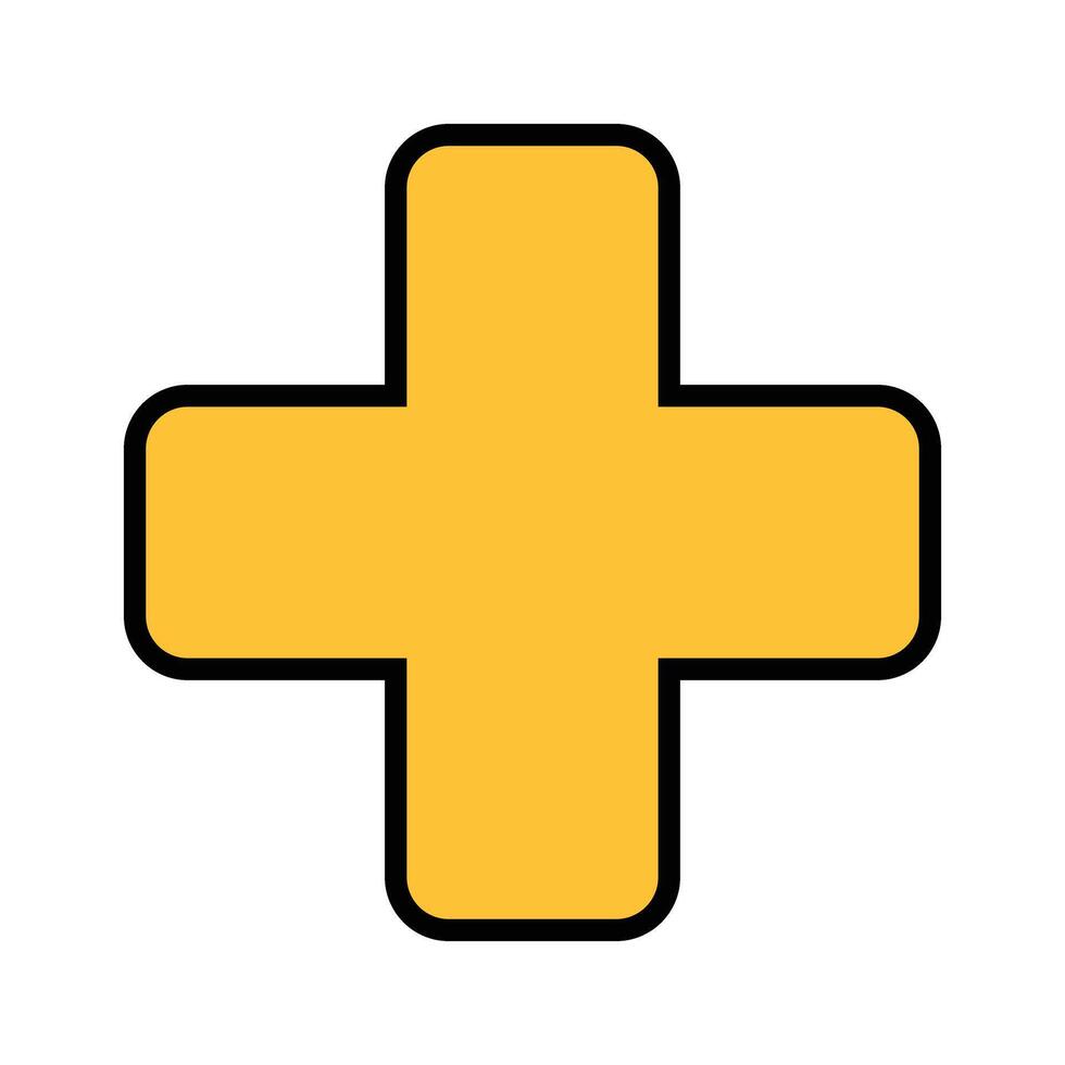 Health cross symbol vector