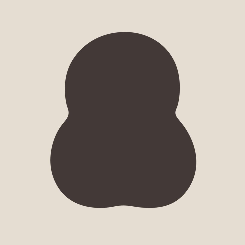 strange abstract object silhouette logo vector