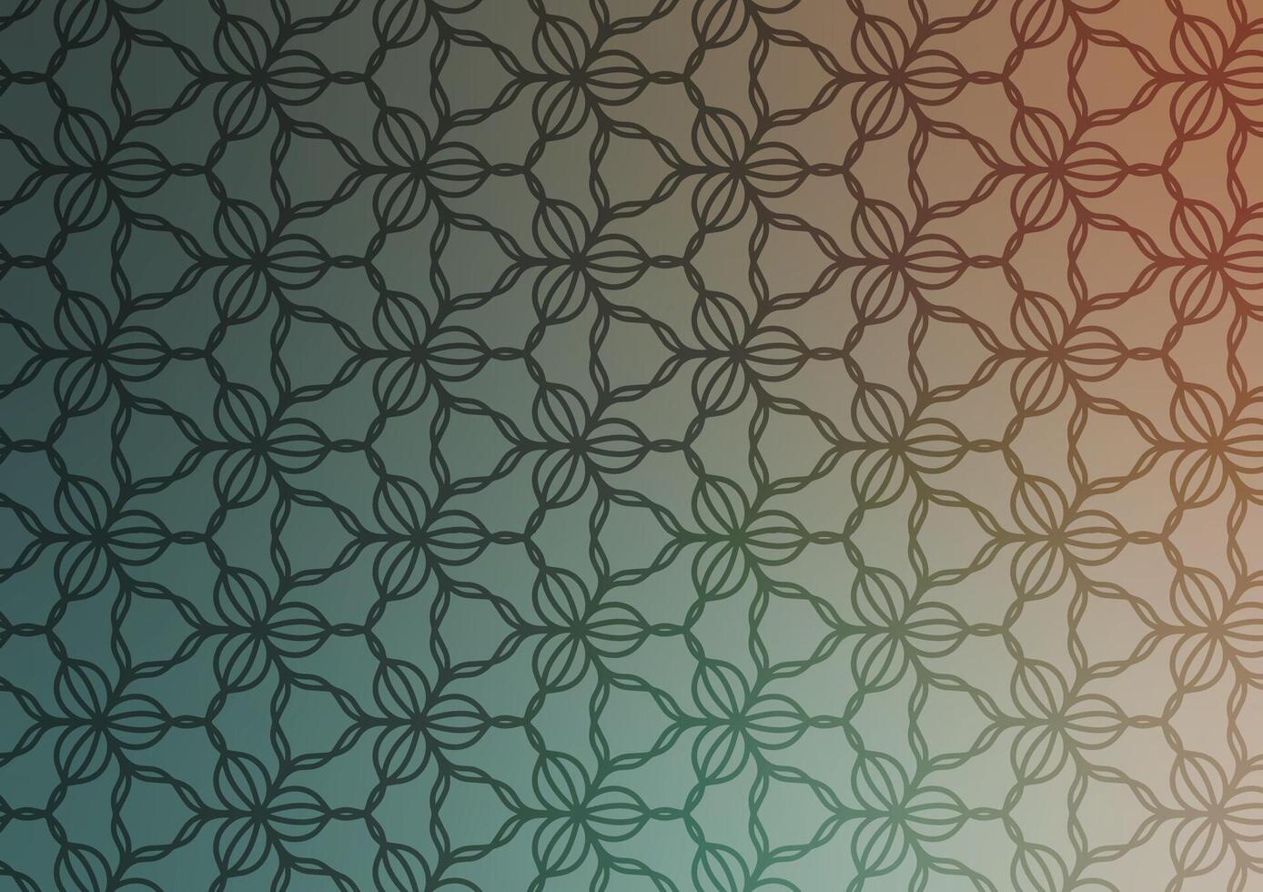 Green triangle pattern abstract geometry line background vector