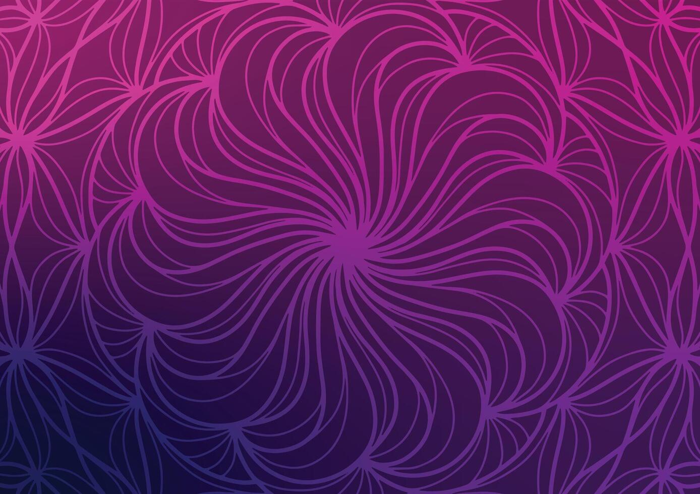 Modern design mandala purple line flower background vector