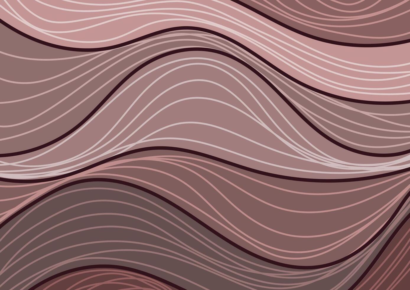 Brown line curve graphic concept art background vector