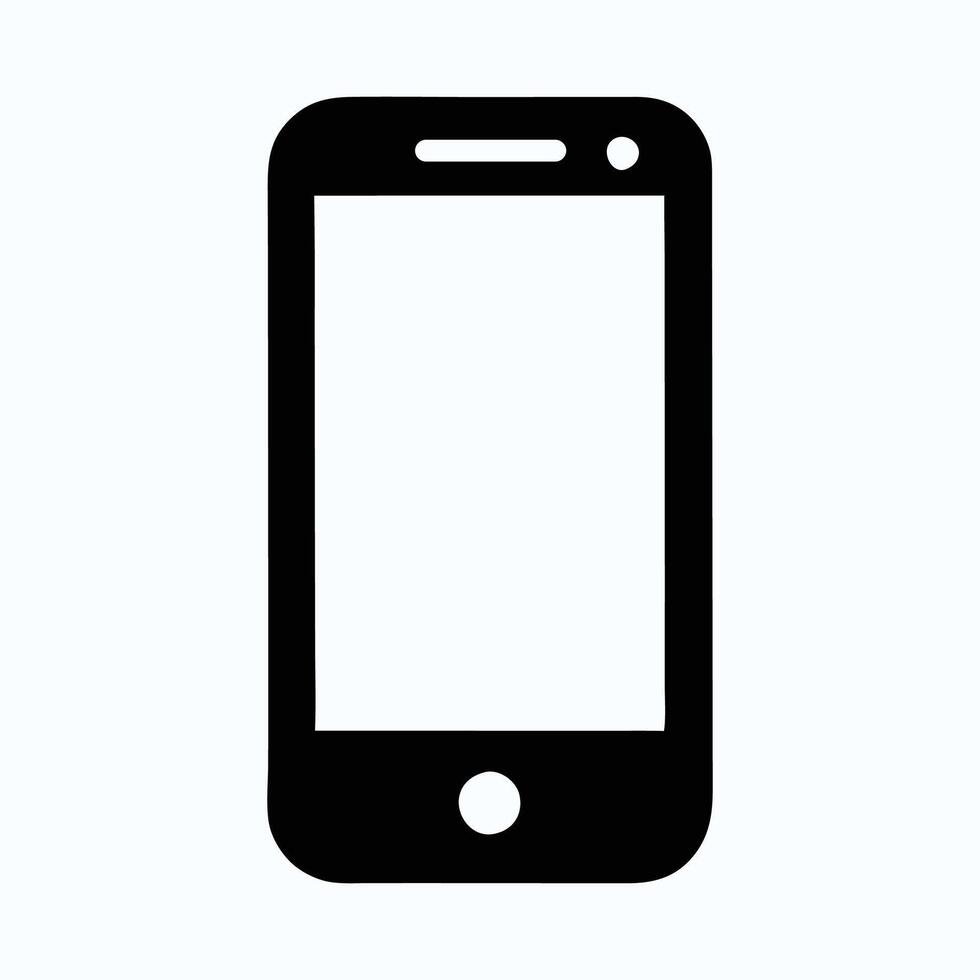 smart phone silhouette, dynamic tech graphics vector