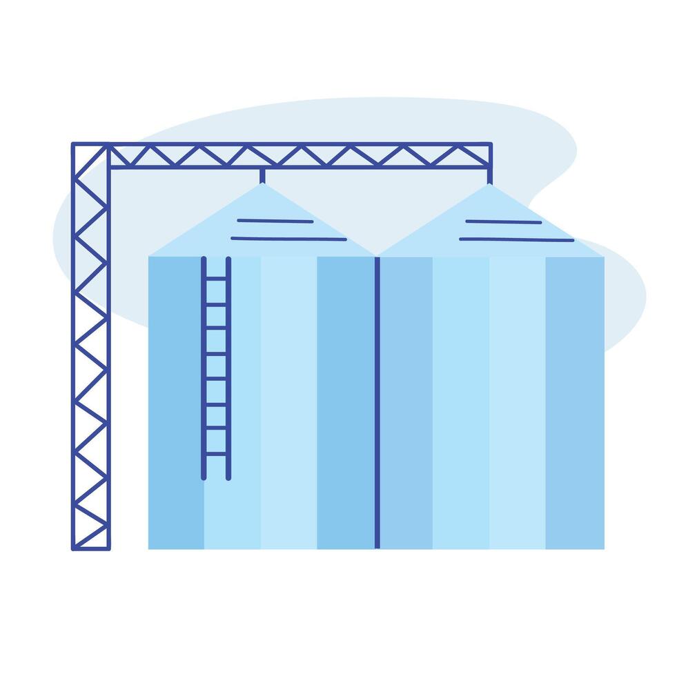 Grain elevator icon clipart avatar logtotype isolated illustration vector