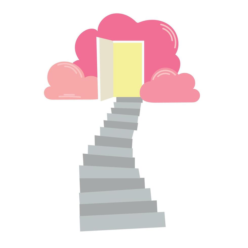 Stairway to heaven icon clipart avatar logtotype isolated illustration vector