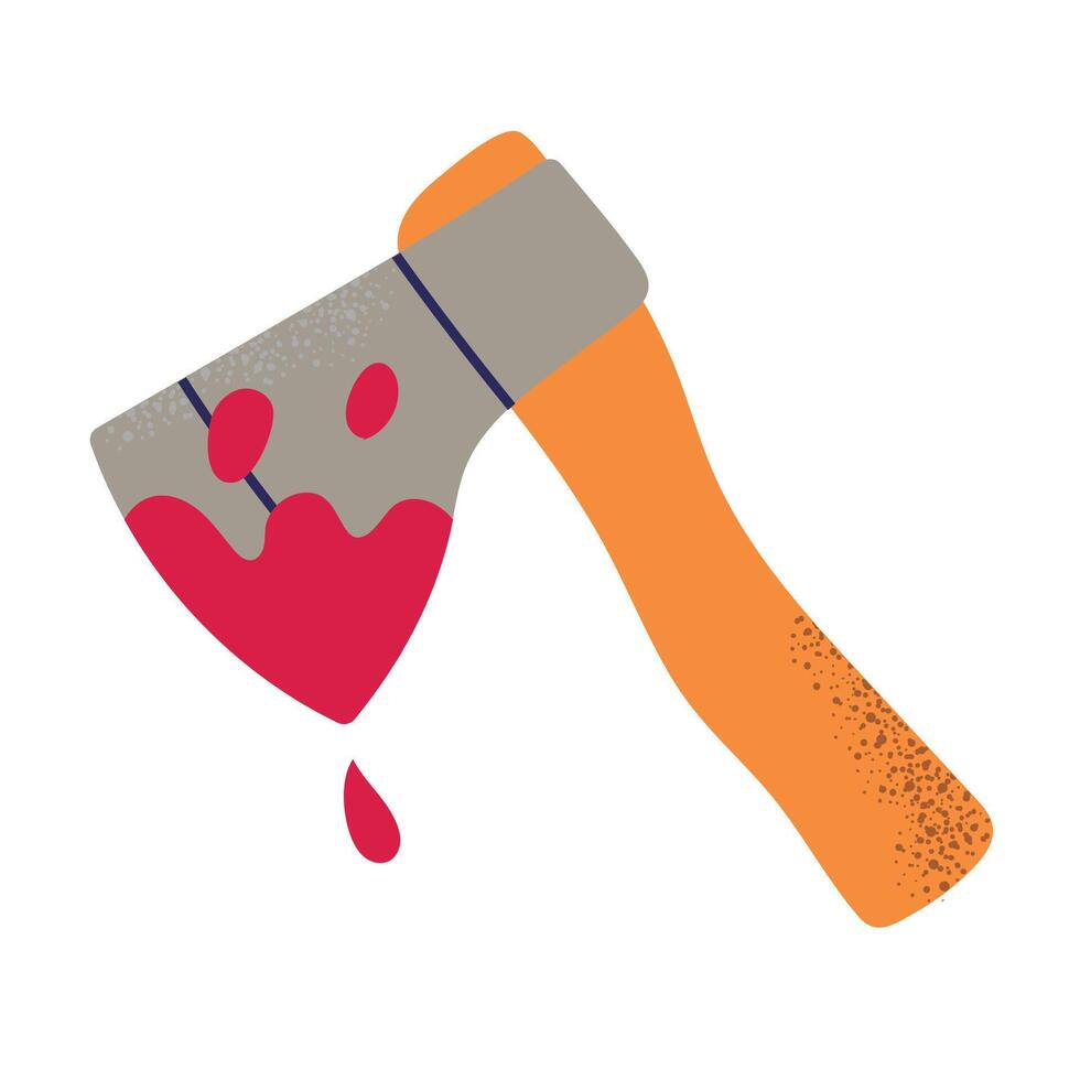 Halloween blood axe icon clipart avatar logtotype isolated illustration vector