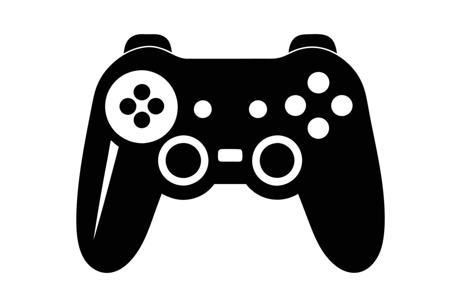 Game Controller silhouette symbol vector
