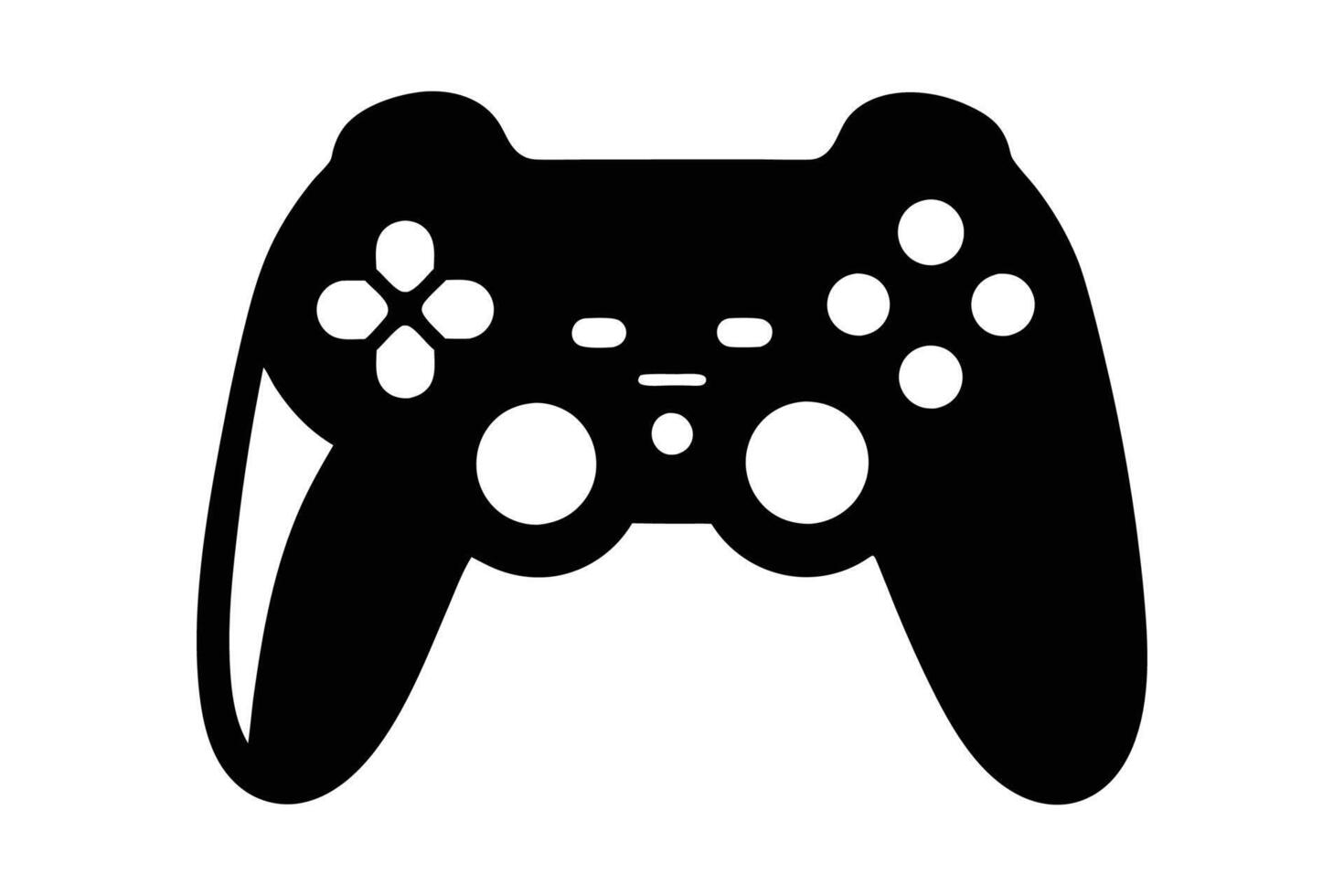 Modern Game Controller silhouette Design vector