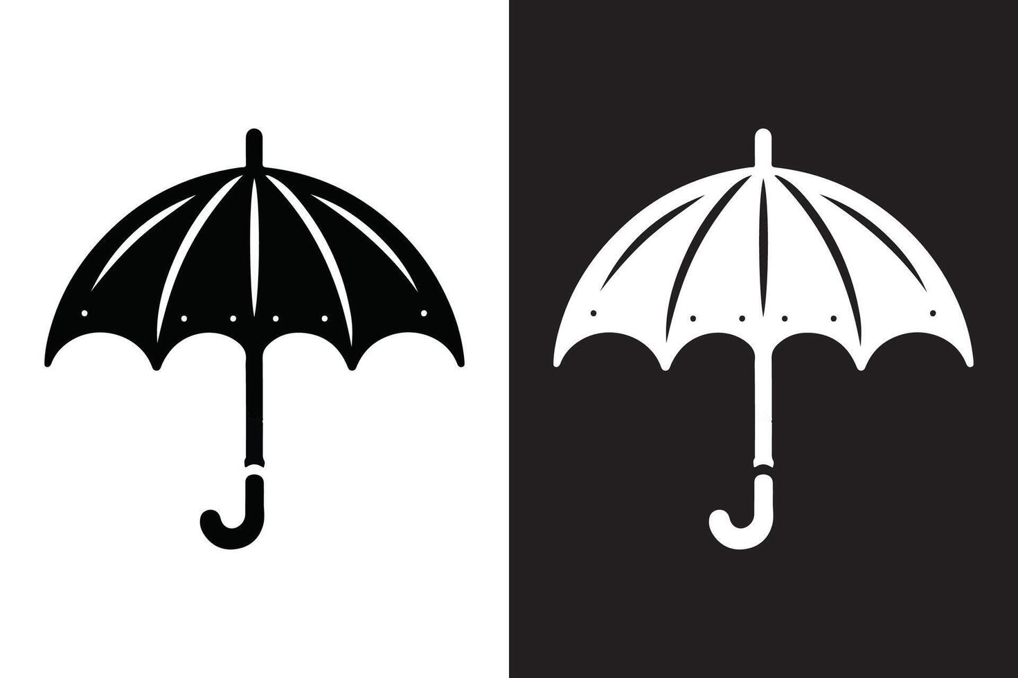 Umbrella silhouette Design vector