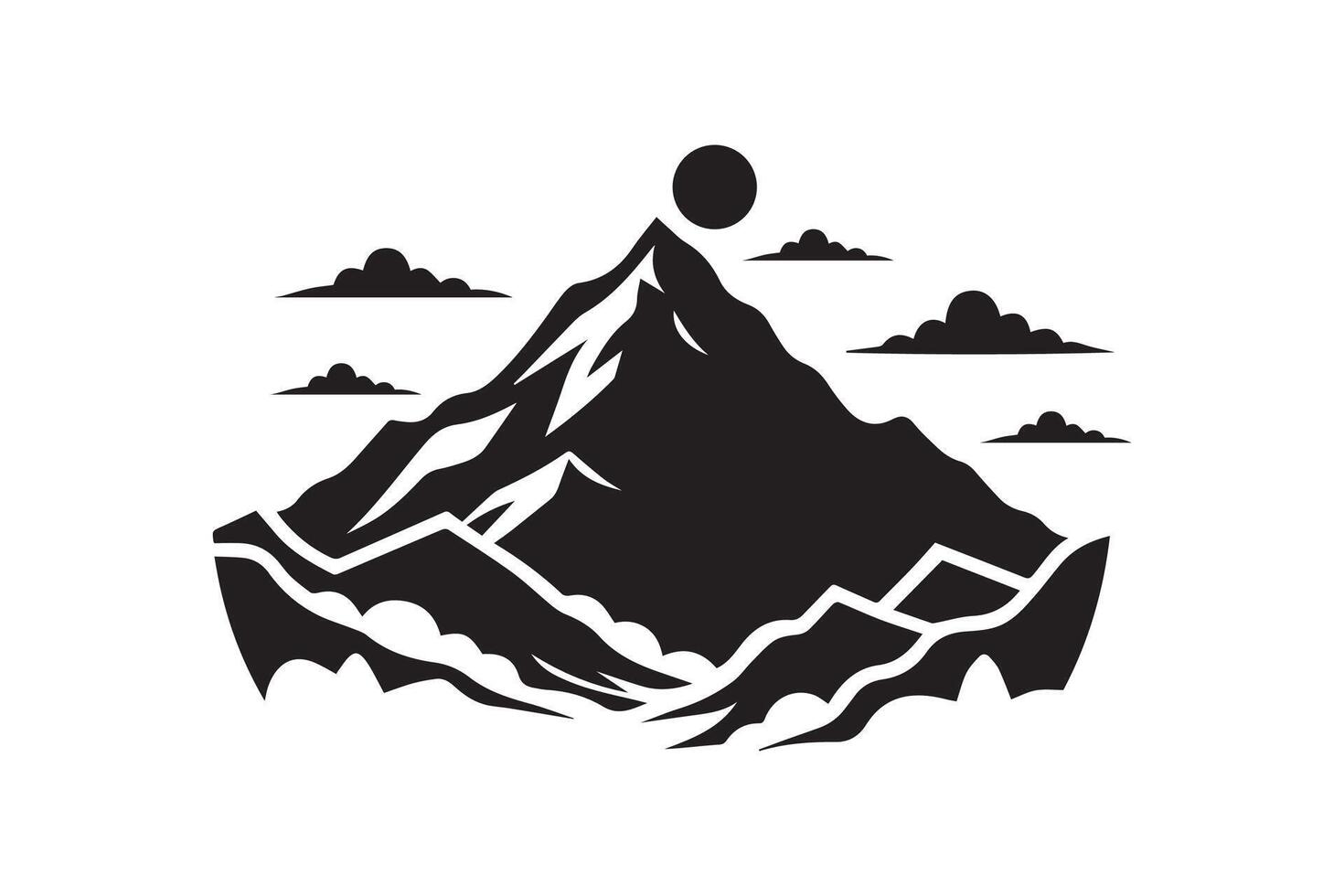Mountain Hill Illustration art vector