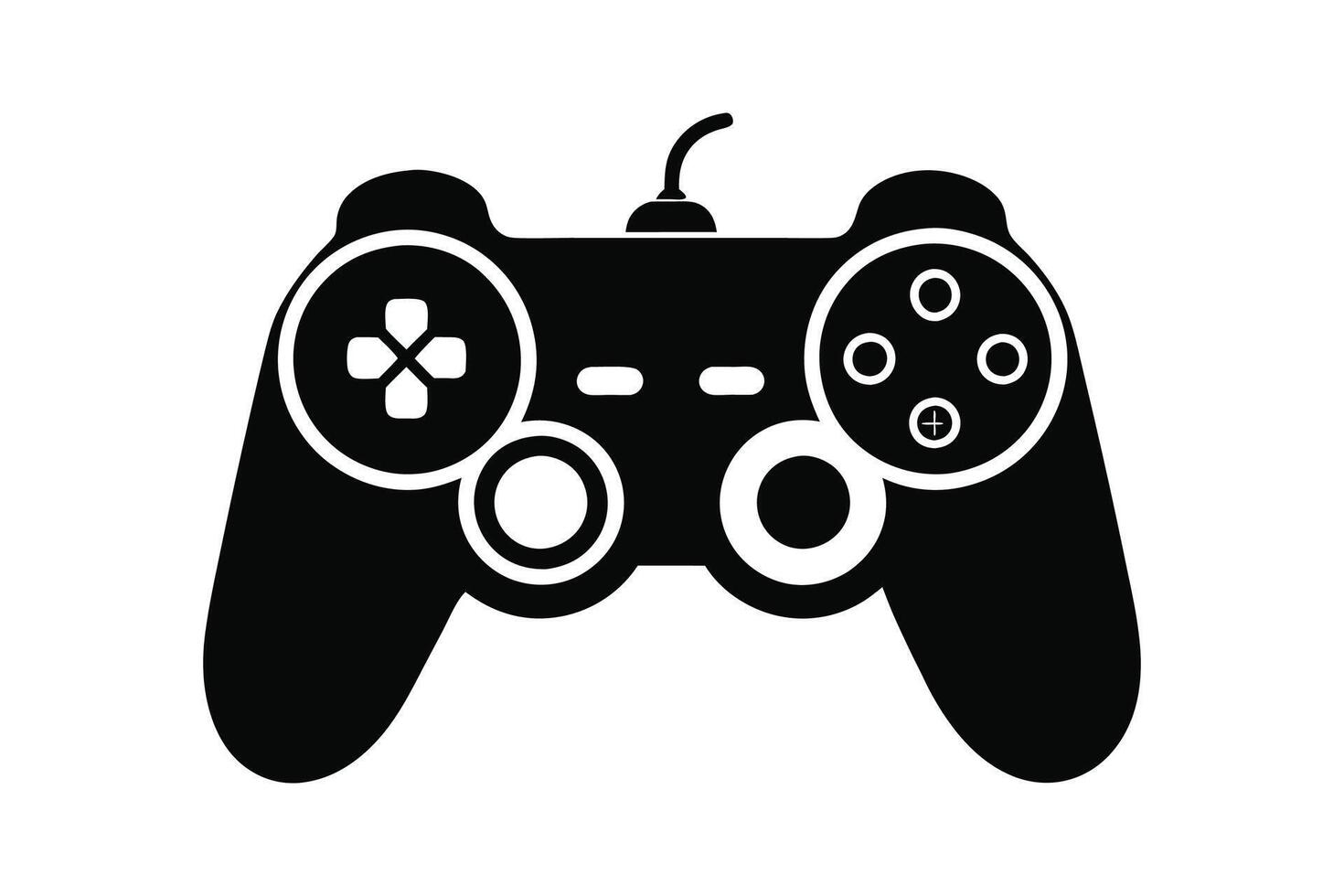 Game Controller silhouette Illustration art work vector