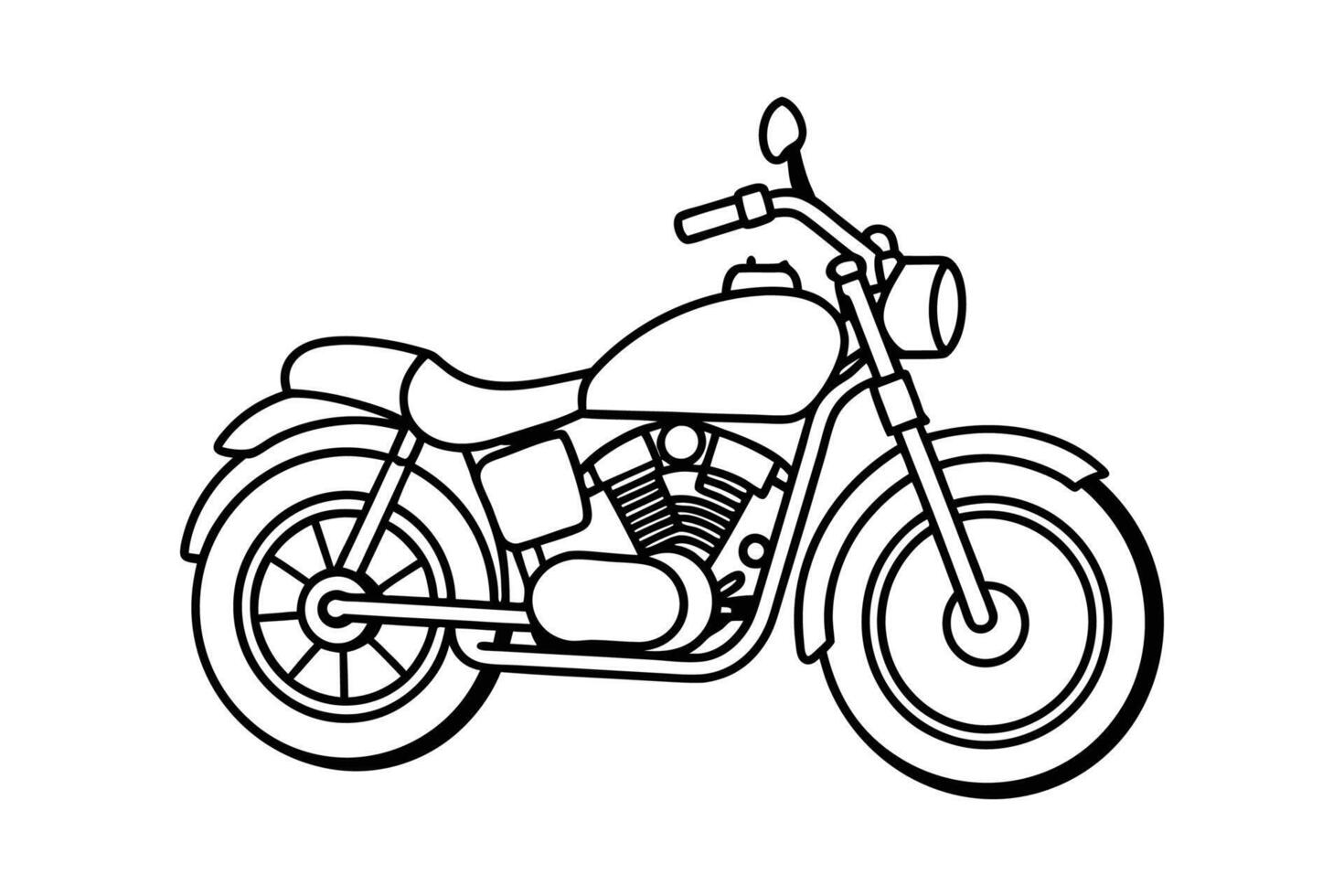 Motorcycle Illustration Background vector
