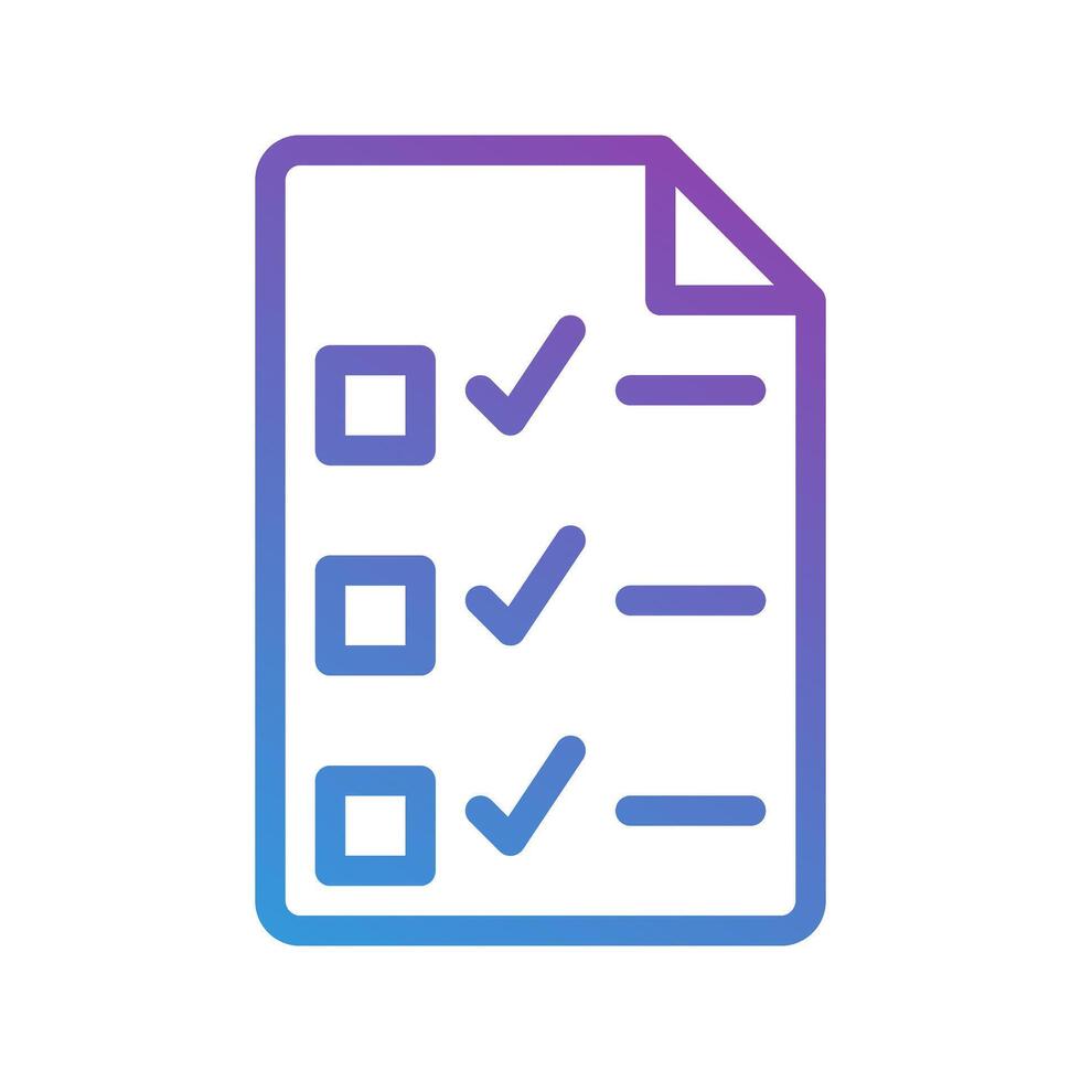 Exam gradient icons. perfect for learning, school, and university. editable stroke, suitable for websites, UI and interfaces. vector