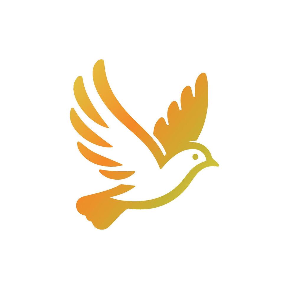 Abstract bird logo icon. Flying bird logo illustration. vector