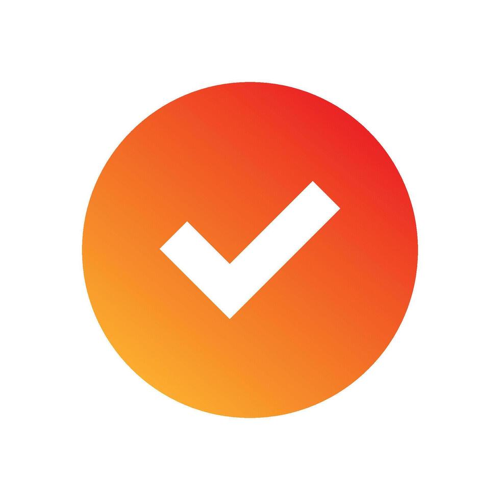 Simple icon on a theme approved mark vector
