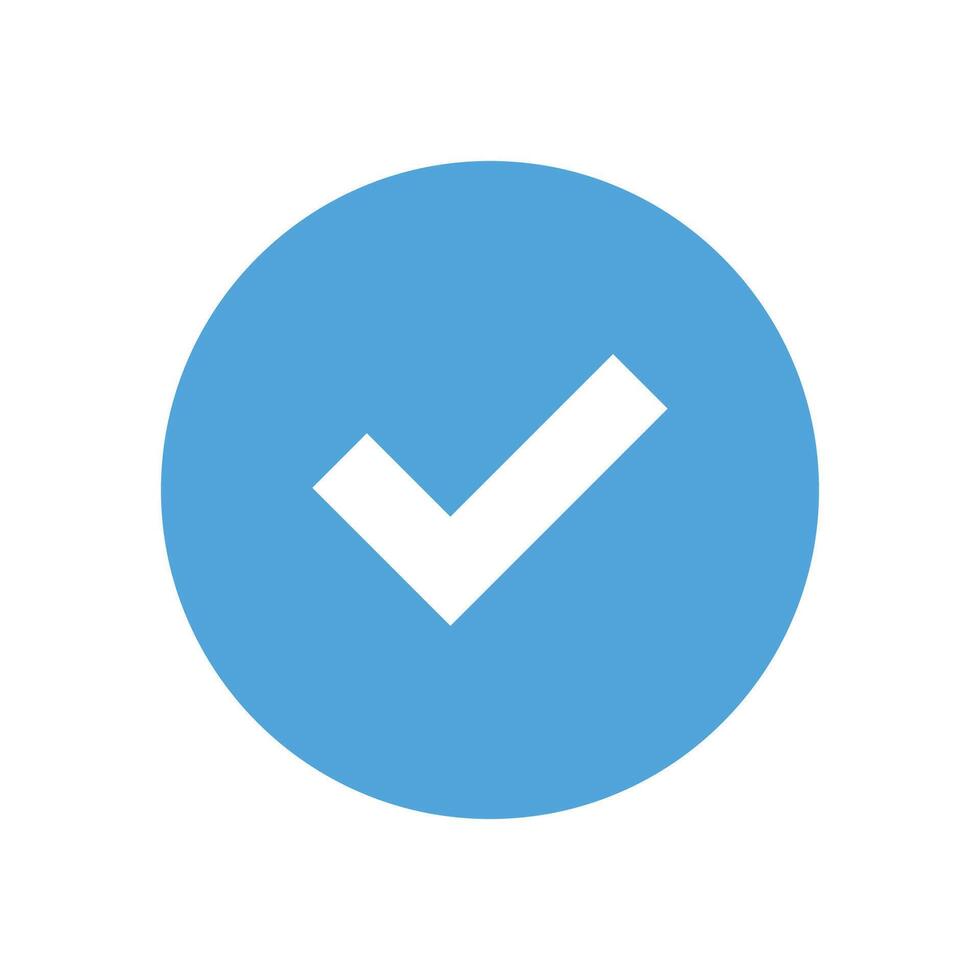 Simple icon on a theme confirmation circle vector