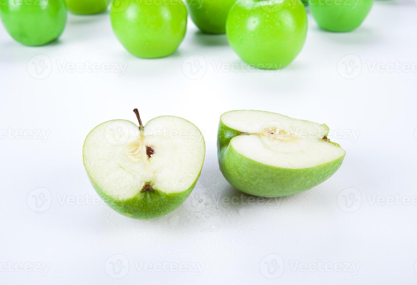 close-up of an apple green 1 photo