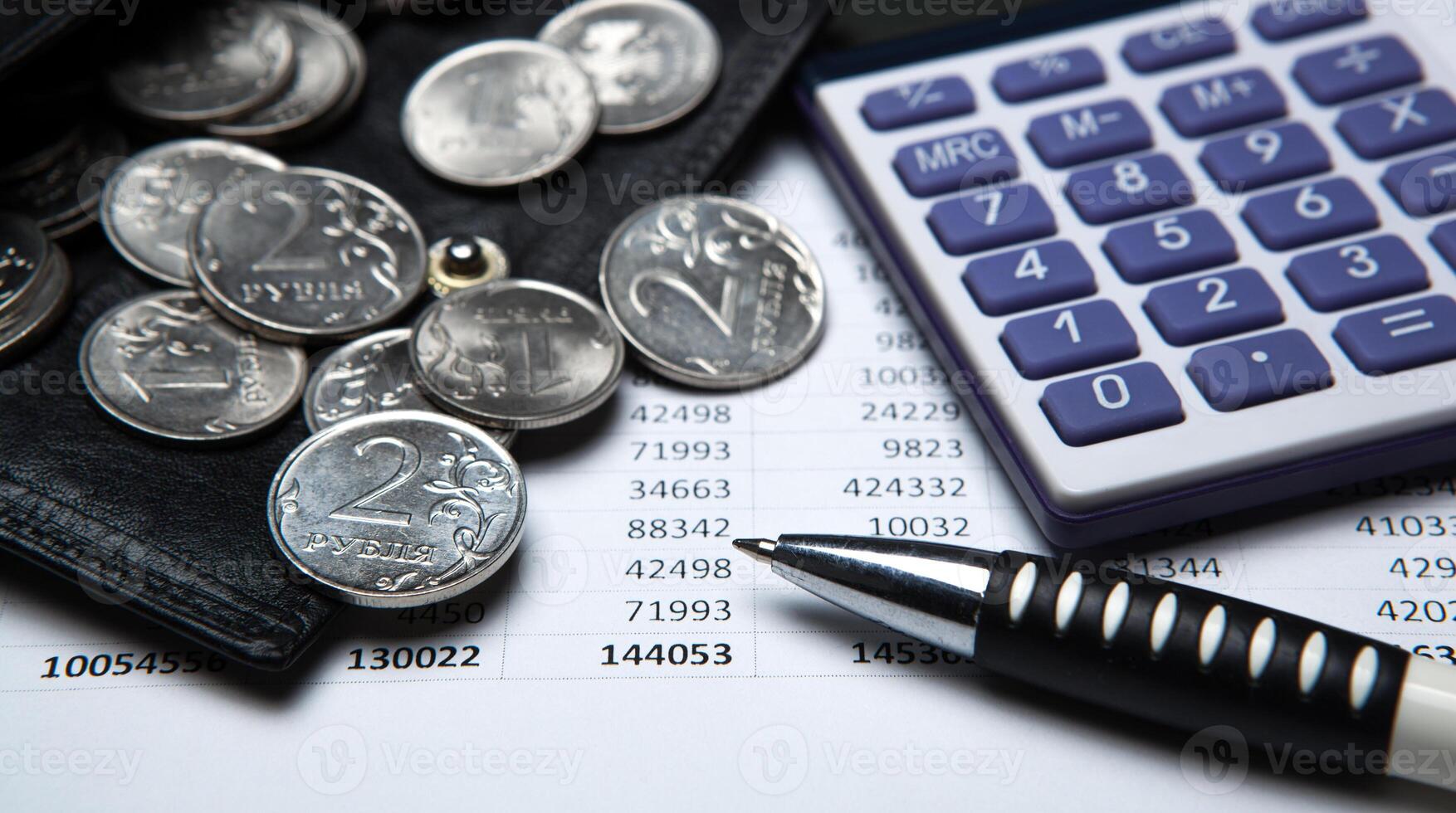 Accounting and Russian money photo