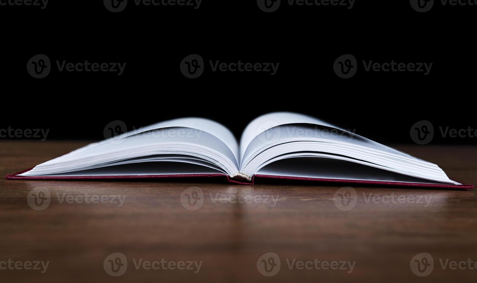 open book on the table photo