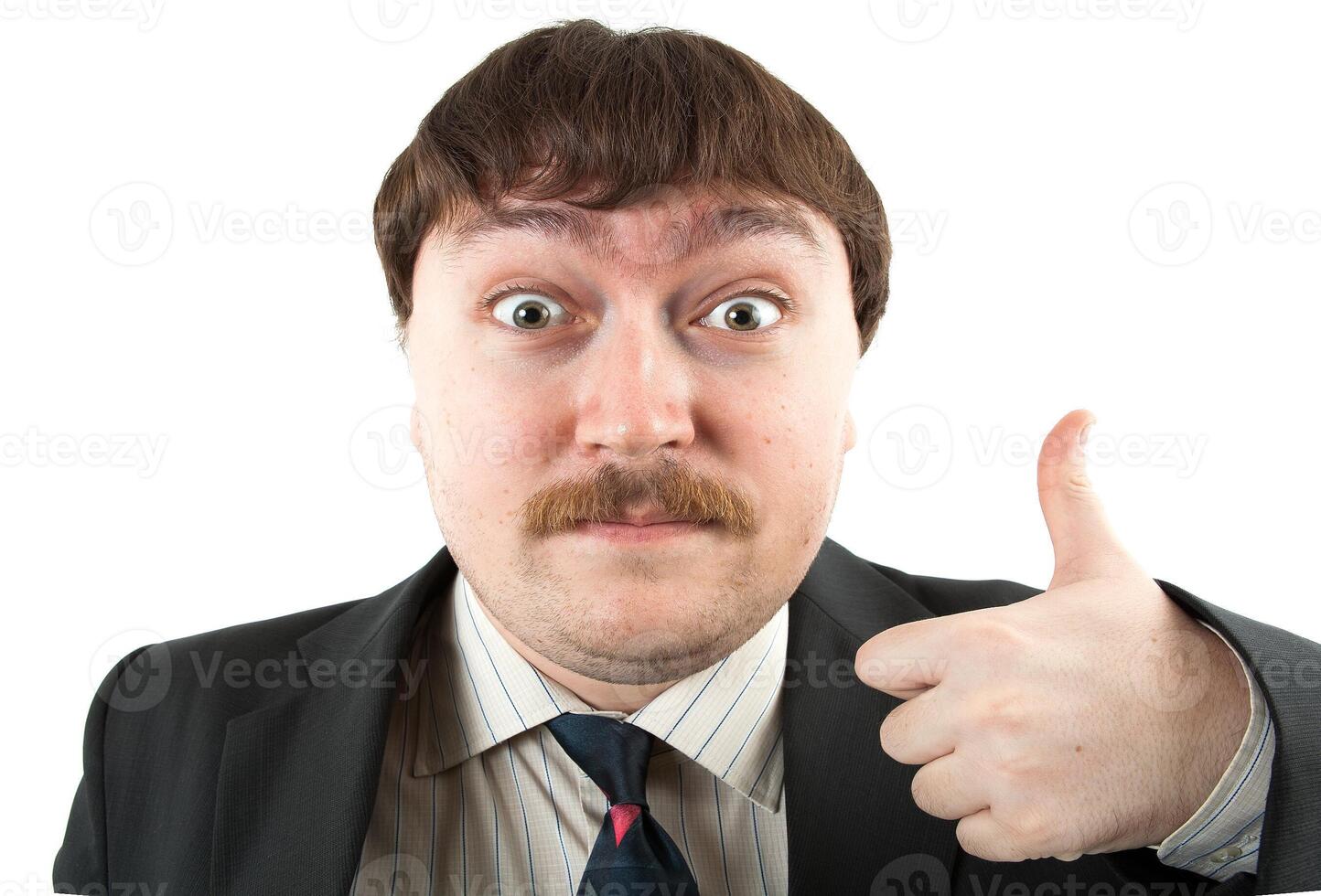 portrait of a man exclaiming photo