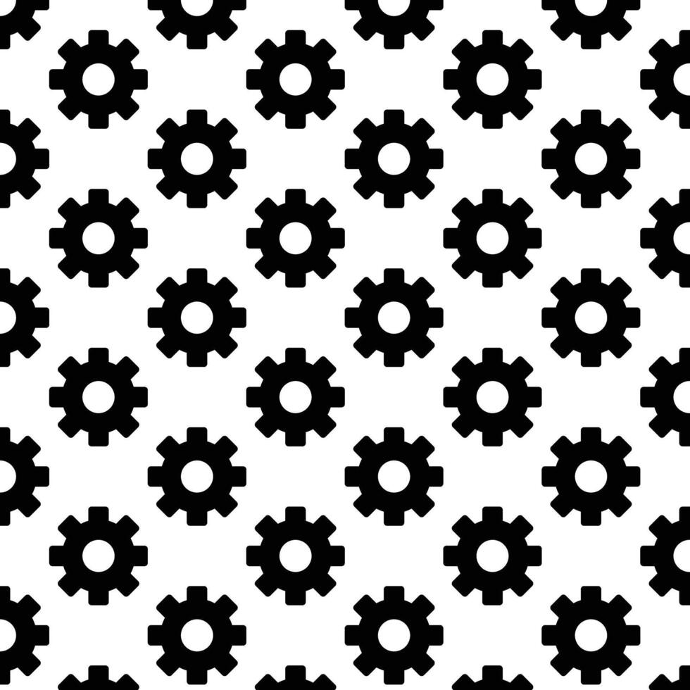 Pattern with gear icon . Gears pattern . Gears background . illustration vector