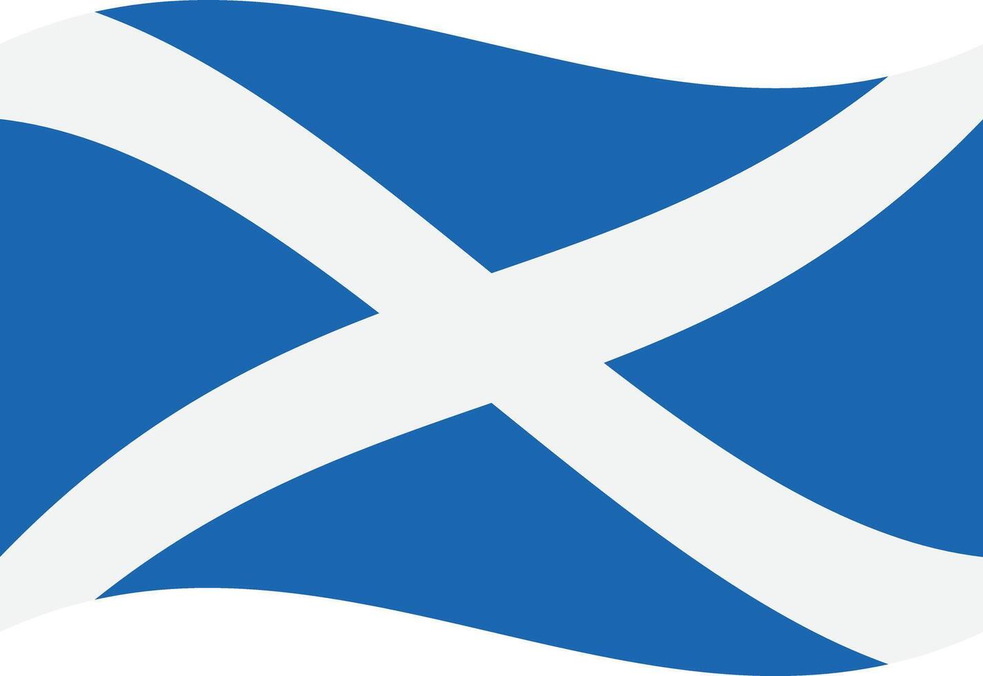 Waving Scotland flag icon isolated on white background . Wavy Scotland flag . illustration vector